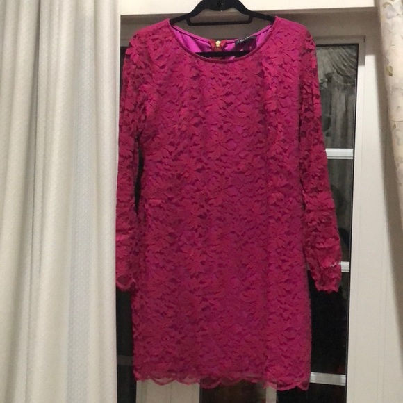 Rampage Fuchsia Lace Dress - Picture 1 of 2